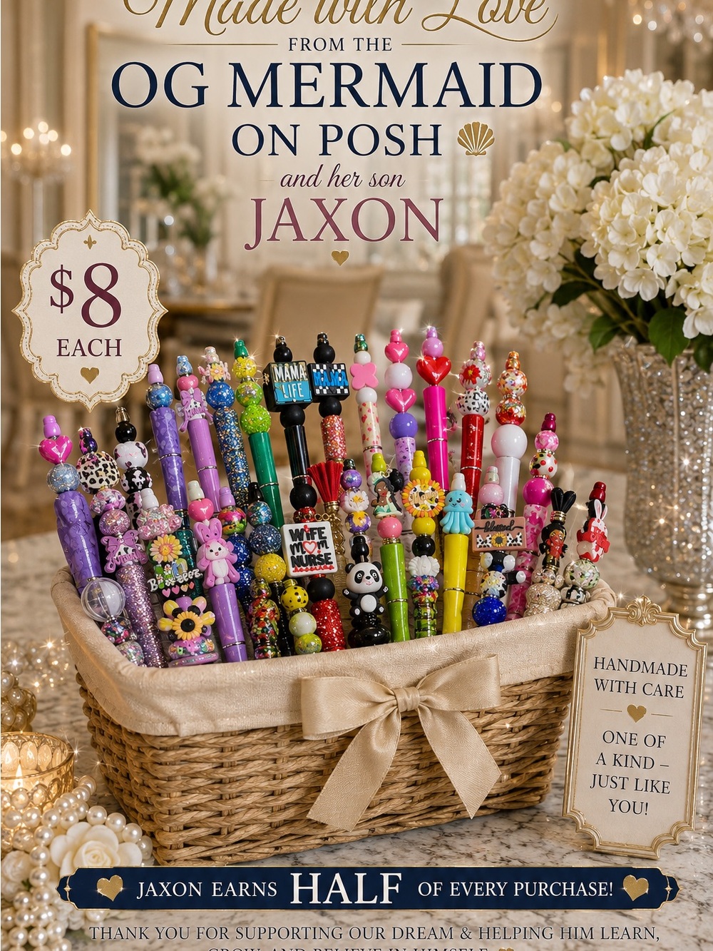 Glam Pens or stylus, makeup brushes, bookmarks, garden 🪴 & garden stakes,🧜‍♀️💕 - Picture 6 of 6